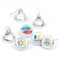 Big Dot of Happiness Happy 100th Day of School - 100 Days Party Round Candy Sticker Favors - Labels Fits Chocolate Candy (1 sheet of 108)